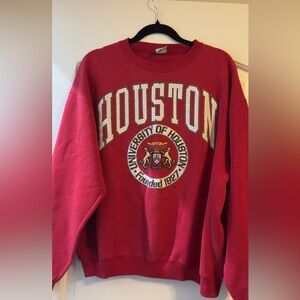 Vintage Galt Sand University of Houston Red Crewneck USA XL